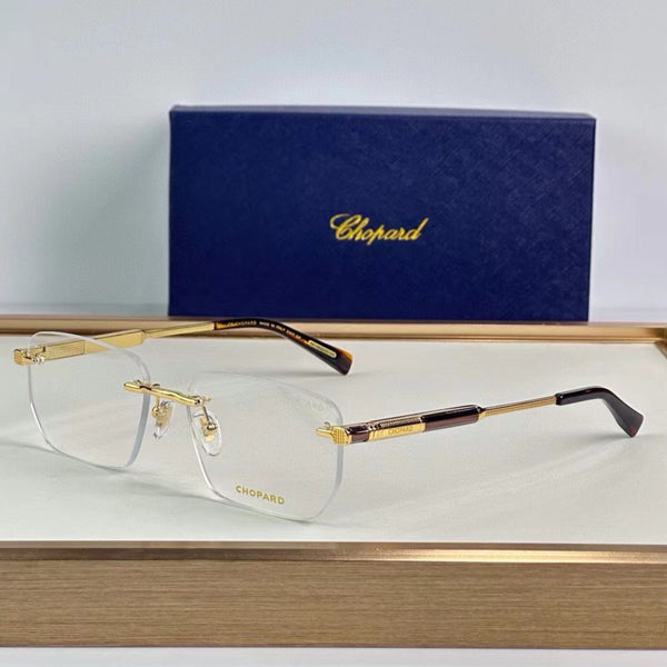 Luxury  Rimless Gold Rectangular Shape Frame