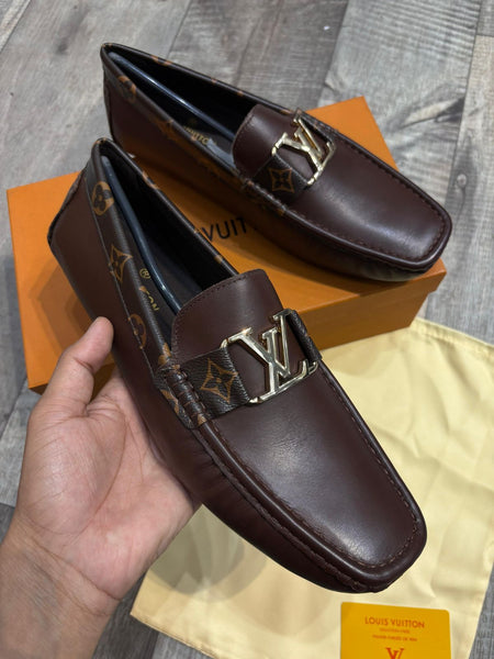 Luxury Signature Brown Leather Loafers for Men