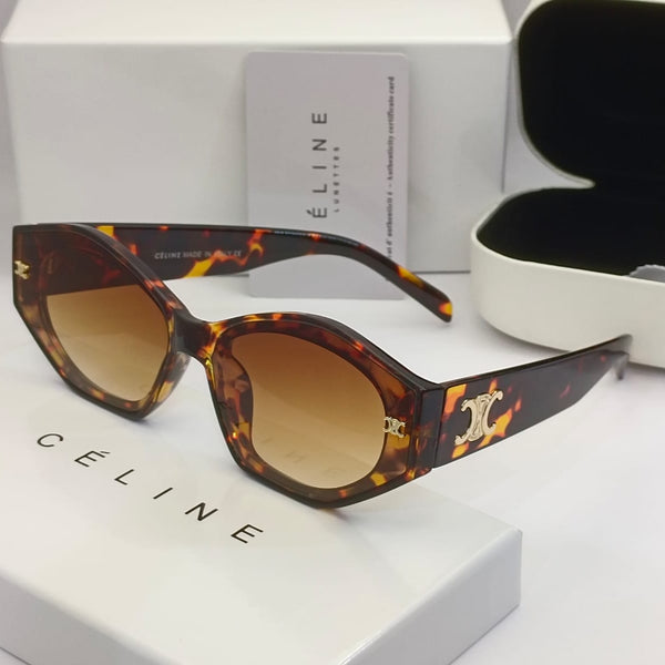 Triomphe Logo Oversized  Hexagon Sunglasses for Women