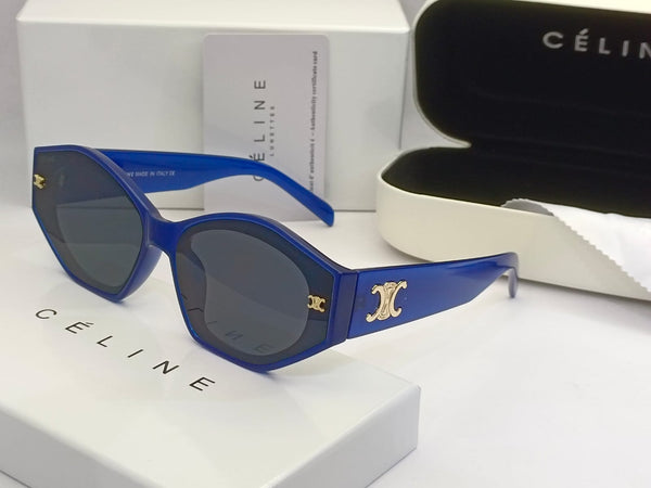 Triomphe Logo Oversized  Hexagon Sunglasses for Women