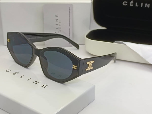 Triomphe Logo Oversized  Hexagon Sunglasses for Women