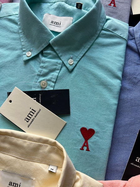 Premium Button-Down Shirts Signature Heart Logo Collection"