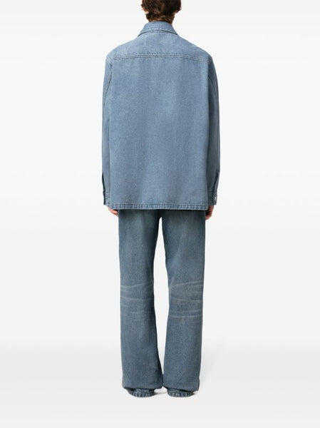 Timeless Heart Patch Denim Shirt – Vintage Cool with a Modern Twist