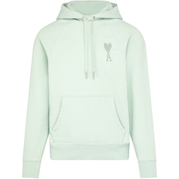 Mint Green Hoodie with Tonal Heart-A Logo – Unisex Pullover Sweatshirt
