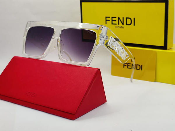 Luxury Oversized Square Sunglasses – Bold Cutout Logo Arm Design