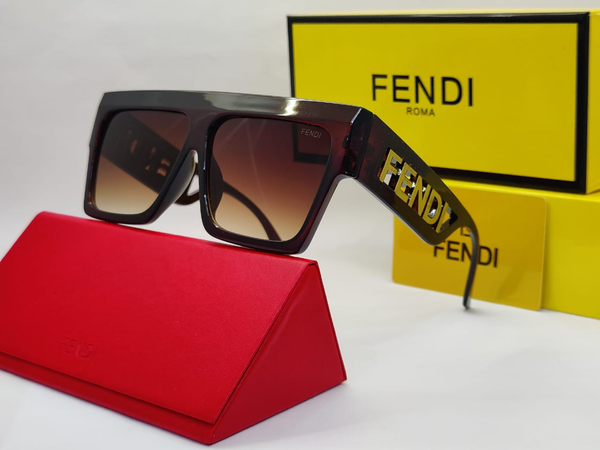 Luxury Oversized Square Sunglasses – Bold Cutout Logo Arm Design