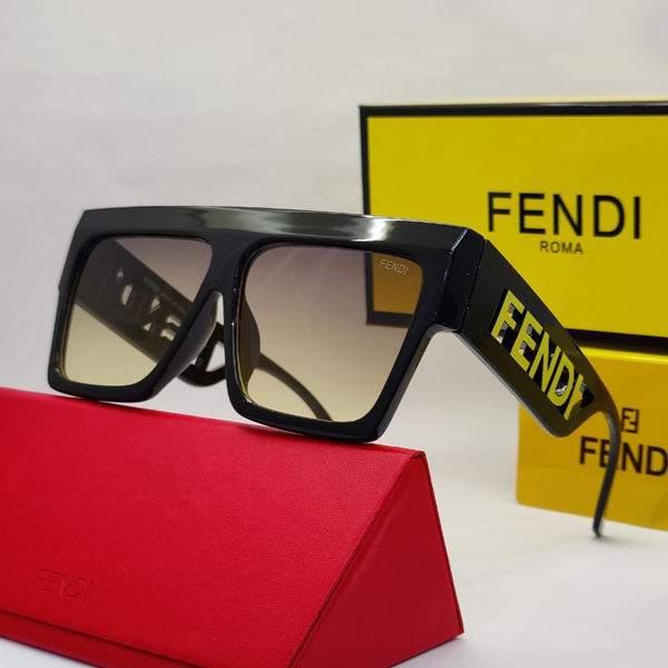 Luxury Oversized Square Sunglasses – Bold Cutout Logo Arm Design