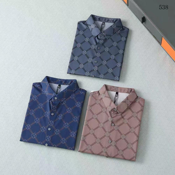 Men's Premium Chain Pattern Formal Shirt