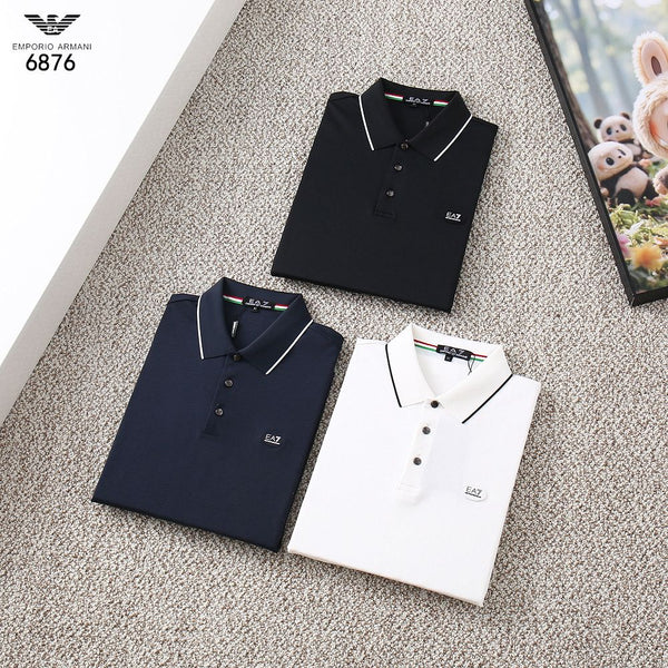 Men Long Sleeve Slim Fit Polo Shirt