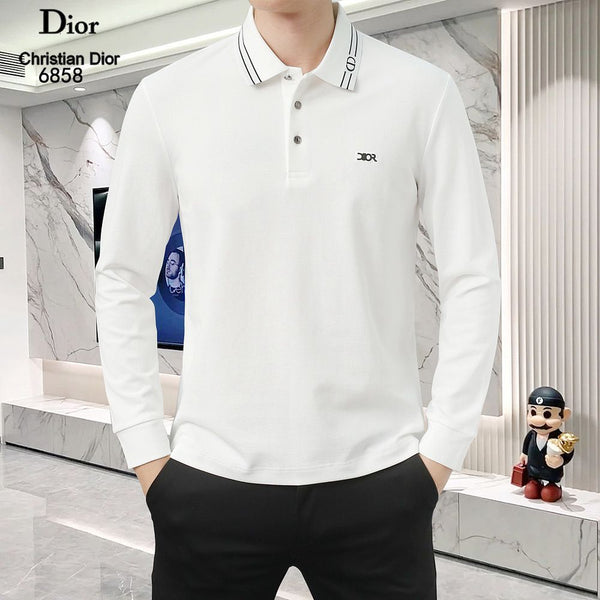 Premium Quality Men Long Sleeve Polo T-Shirt – Classic Collar Design