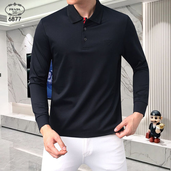 Premium Quality Men Long Sleeve Polo T-Shirt
