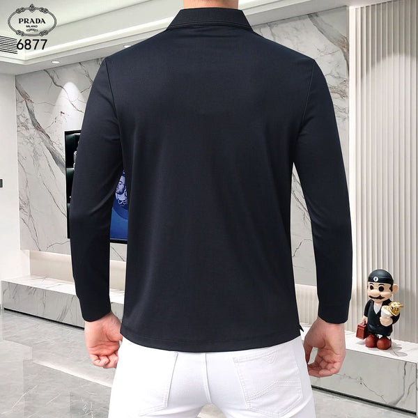 Premium Quality Men Long Sleeve Polo T-Shirt