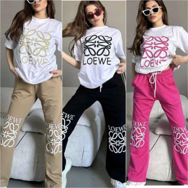 Luxurious Cord Set With Brand Signature For Women