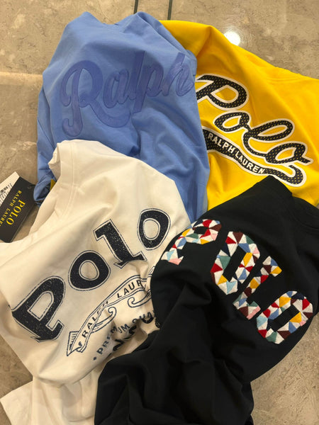 Premium  Crewneck  T-Shirt Collection  Assorted Logo Styles