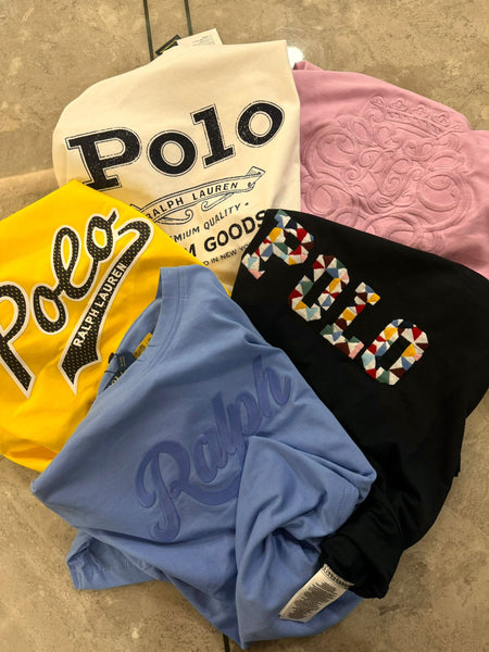 Premium  Crewneck  T-Shirt Collection  Assorted Logo Styles