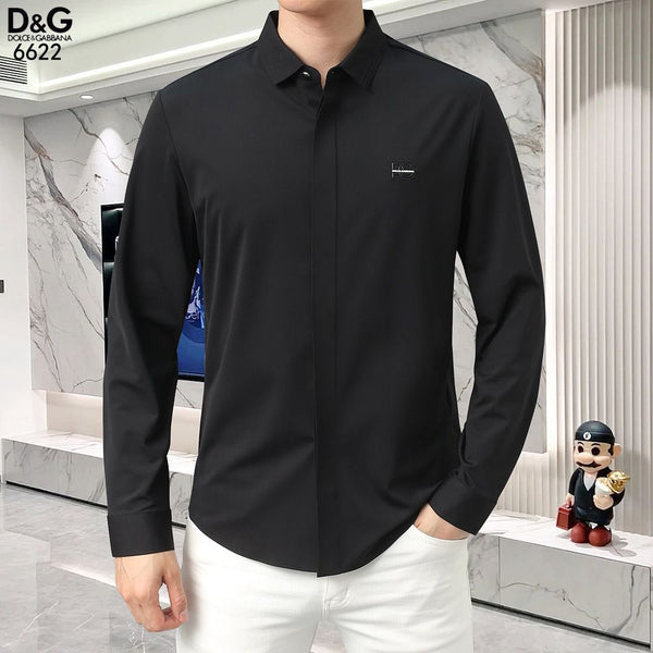 Men Premium Long Sleeve Slim-Fit Shirt