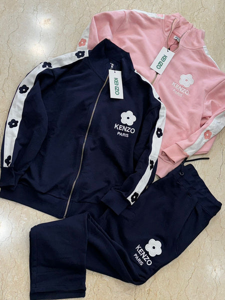 Premium  Floral Trim Track Set Lower and jacket For Women