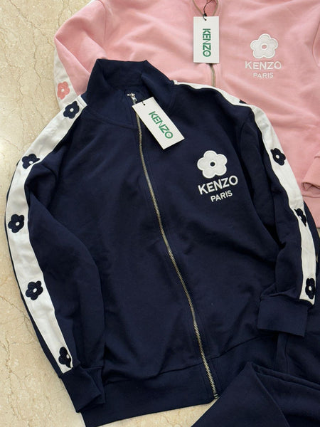 Premium  Floral Trim Track Set Lower and jacket For Women