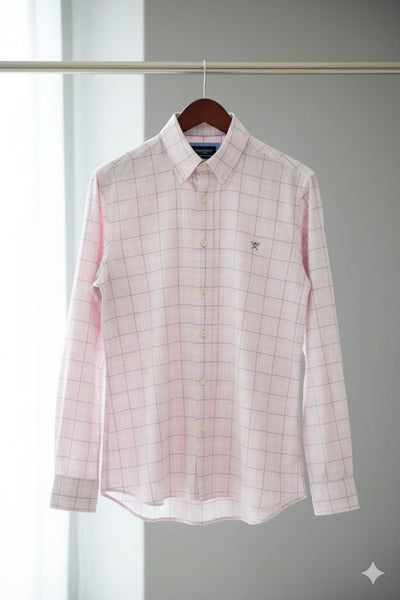 Men Classic Checkered Button-Down Shirt