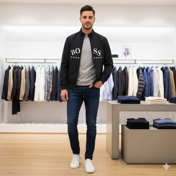 Luxury Classic Style Zipper Jacket For Men