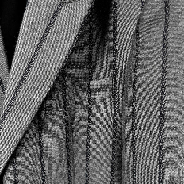 Men Pinstripe Blazer - Classic Fit