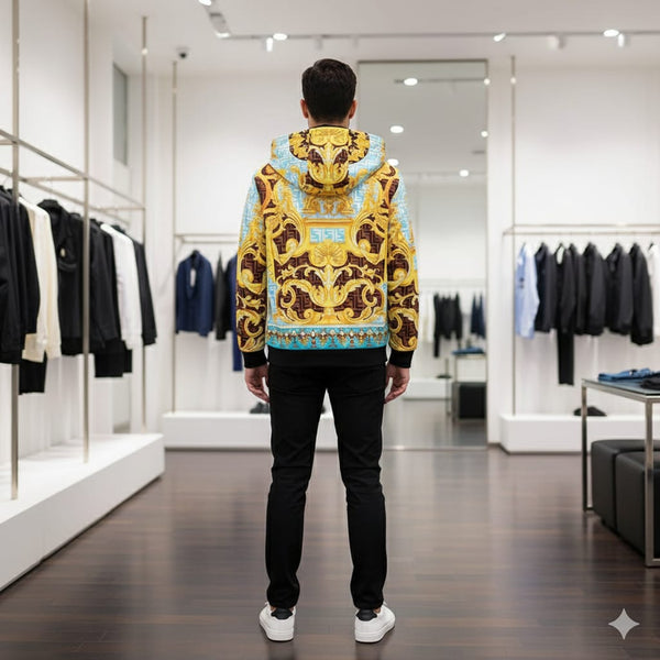 Branded  limited edition Hooded Zip-up Jacket