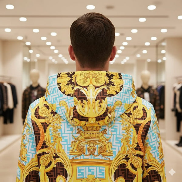 Branded  limited edition Hooded Zip-up Jacket