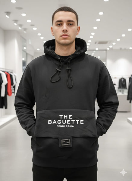 Stylish Hoodie with Crossbody Bag Design