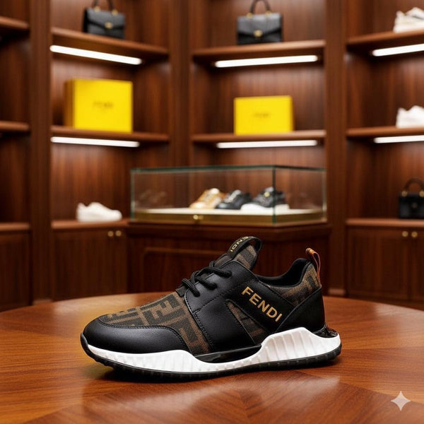 Premium Leather Running Sneakers