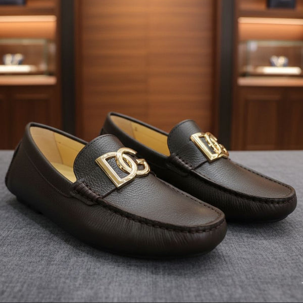 Luxury Leather Loafers - Brown