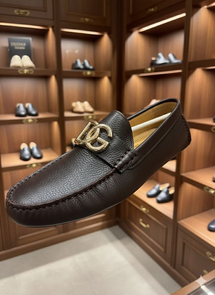 Luxury Leather Loafers - Brown