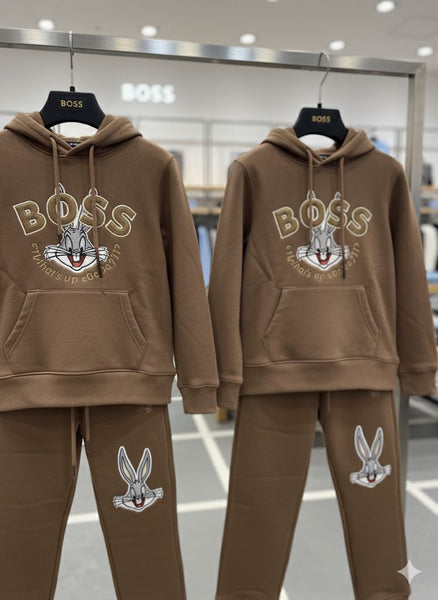 Looney Tunes Bugs Bunny Matching Brown Tracksuit Set