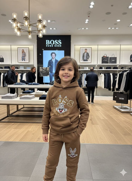 Looney Tunes Bugs Bunny Matching Brown Tracksuit Set