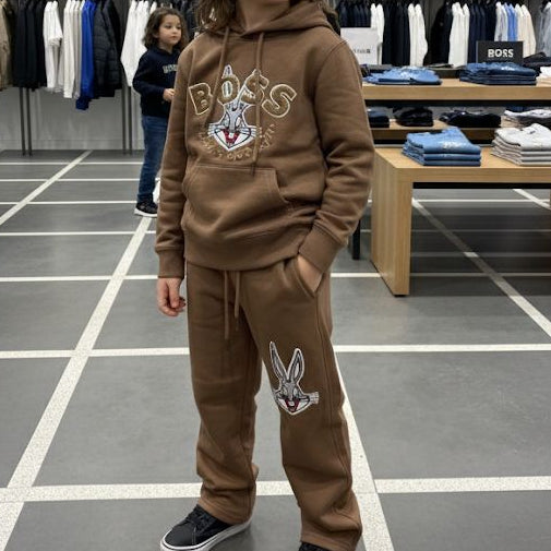 Looney Tunes Bugs Bunny Matching Brown Tracksuit Set