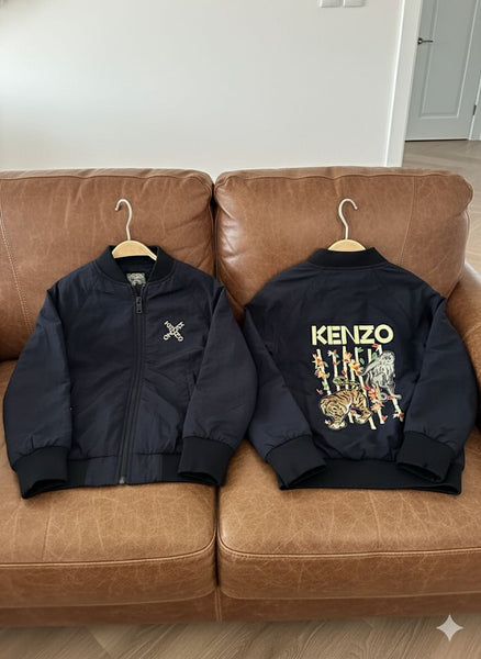 Kids' Embroidered Tiger Bomber Jackets Collection