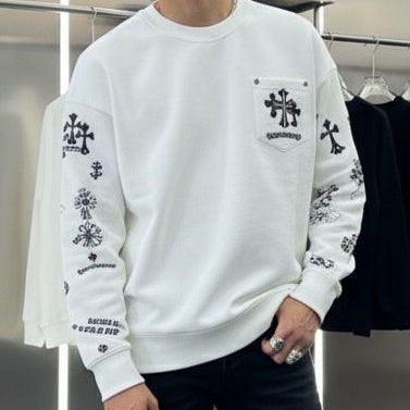 Patched Logo Sweatshirt With Pocket