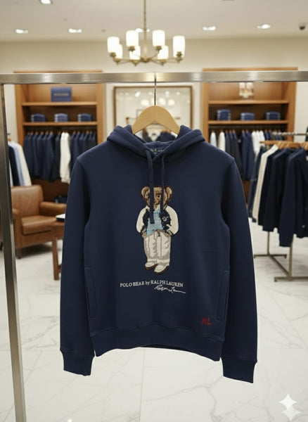Polo Bear Navy Sweatshirt Hoodie  Classic, Cute & Premium