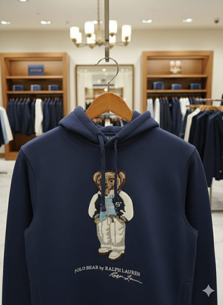 Polo Bear Navy Sweatshirt Hoodie  Classic, Cute & Premium