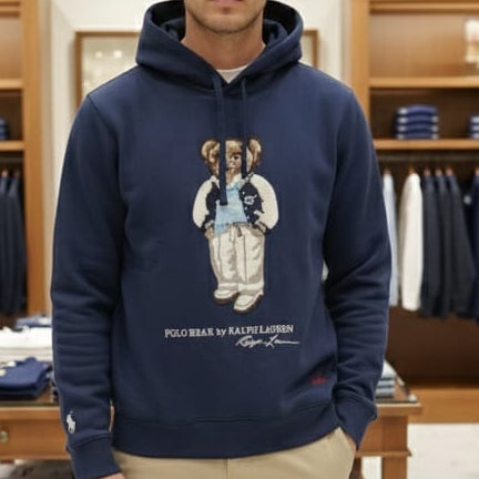 Polo Bear Navy Sweatshirt Hoodie  Classic, Cute & Premium
