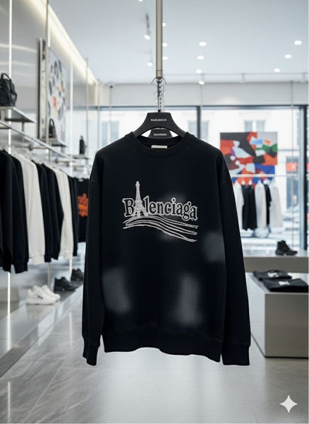 Premium Graphic Black Sweatshirt