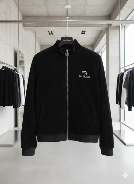 Designer brand  Black Zip-Up Logo Jacket