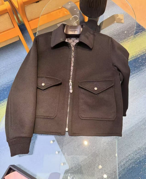 Wool-Silk Double Face Blouson