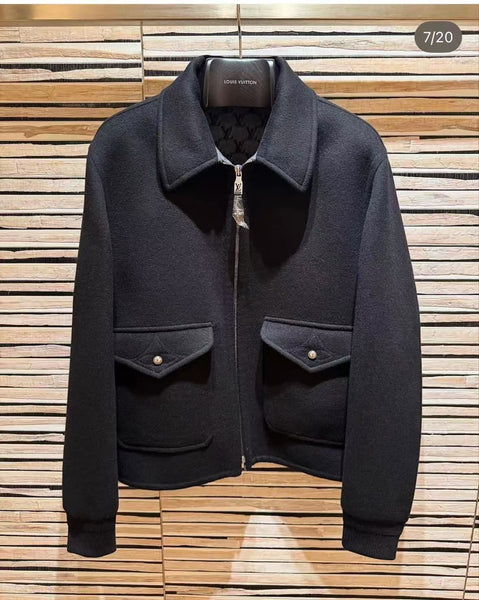 Wool-Silk Double Face Blouson