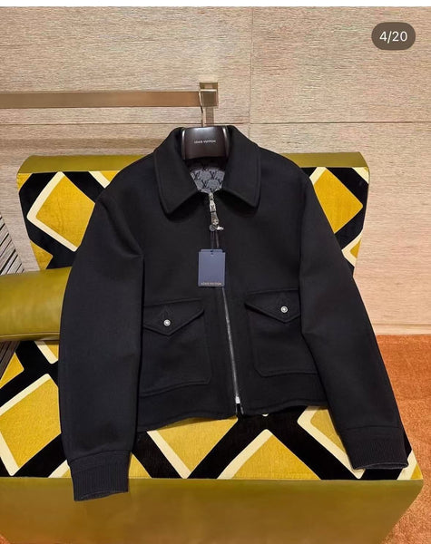 Wool-Silk Double Face Blouson