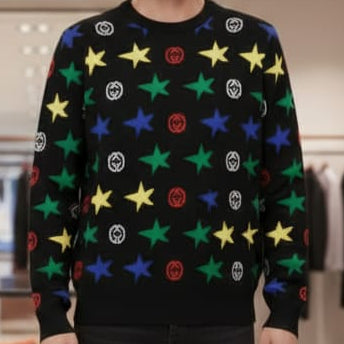 Black Star and Interlocking G Pattern Pullover