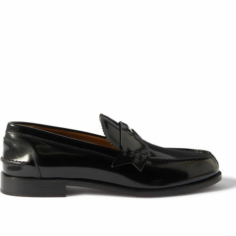 Premium Patent-Leather Penny Loafers