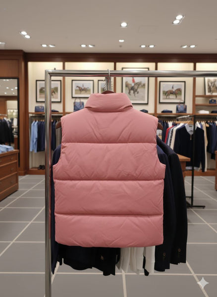 Pink Puffer Sleeveless Jacket Cozy, Lightweight & Stylish
