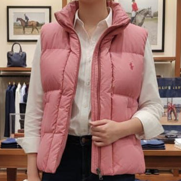 Pink Puffer Sleeveless Jacket Cozy, Lightweight & Stylish