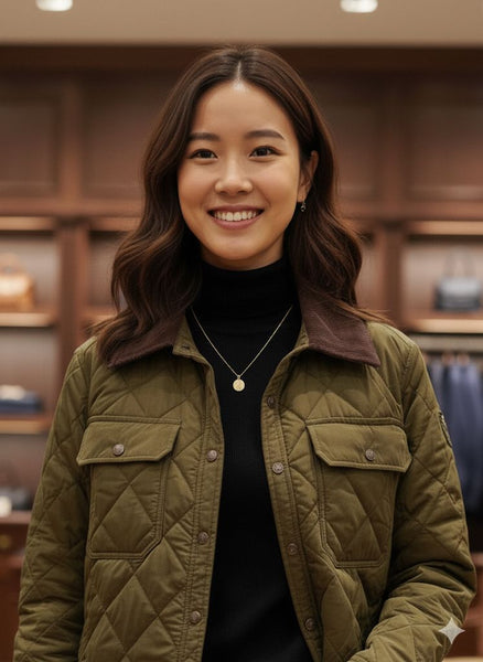 Premium Quilted Corduroy-Collar Shirt Jacket