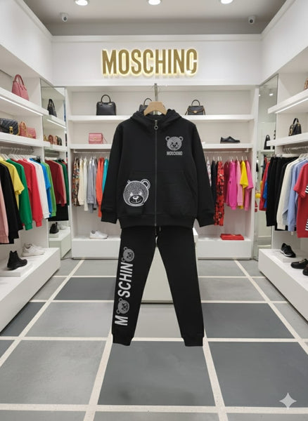 Premium Black Zip-Up Tracksuit Trendy & Comfortable